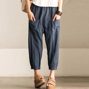 Harem Pant Women Hemp Bloomer Plus